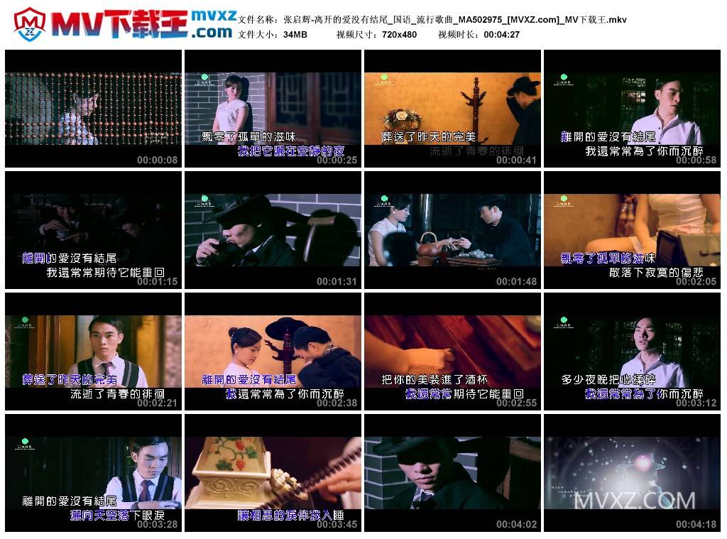 张启辉-离开的爱没有结尾_国语_流行歌曲_MA502975